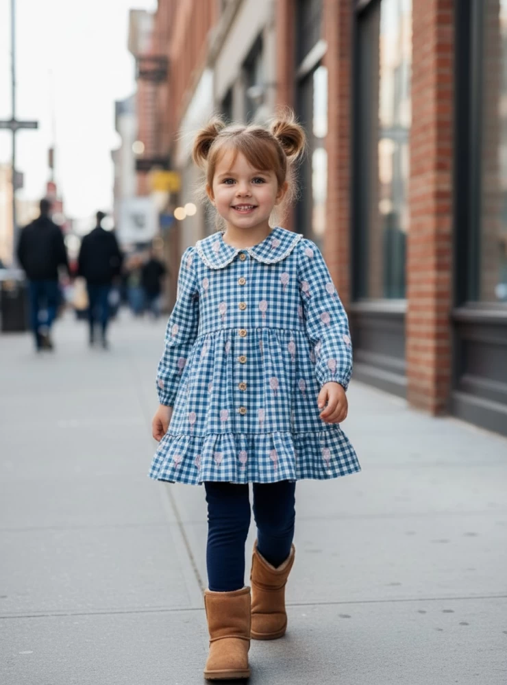 Vestido de Mon petit bonbon Globo rosa
