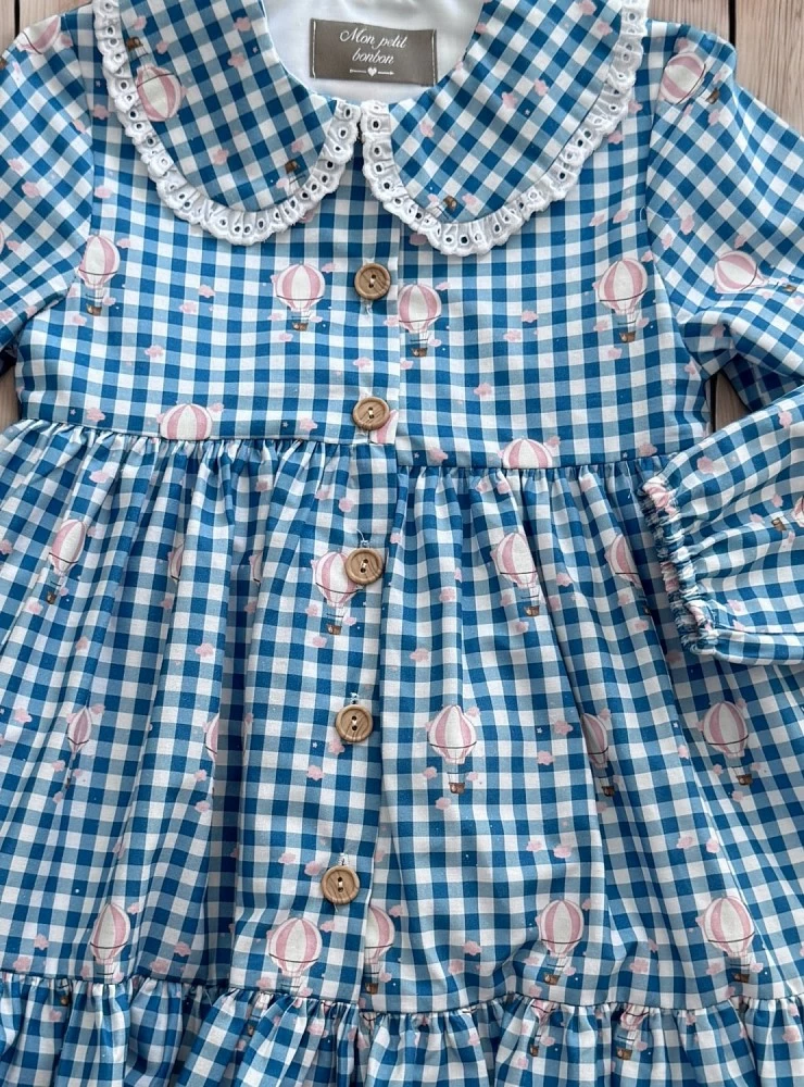 Vestido de Mon petit bonbon Globo rosa