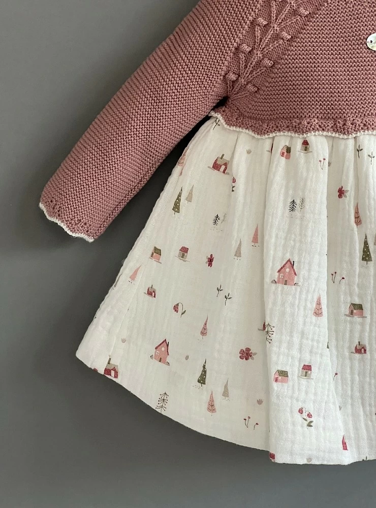 Vestido lana 2025 bebe