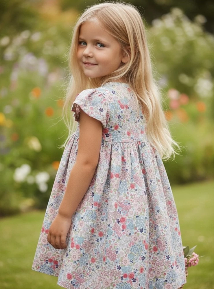 Vestido estampado colección Marmolina