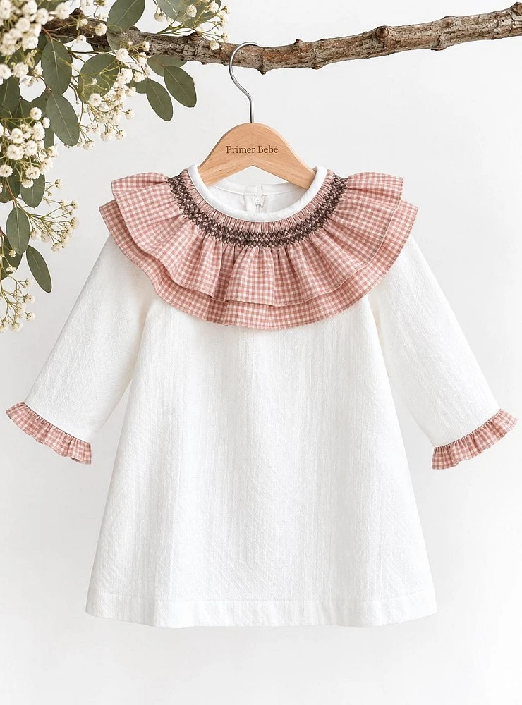 Vestido Niña Colección Rouse con Lazo Desmontable