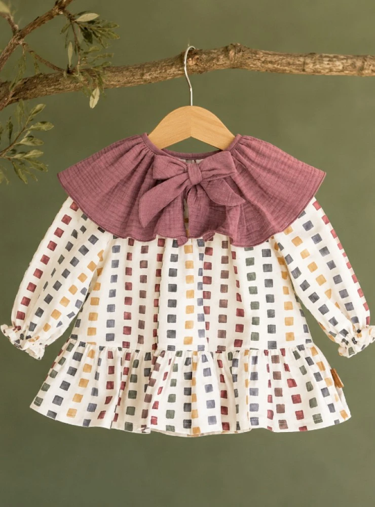 Vestido para niña con cuello desmontable Colección Parchís