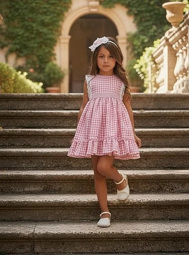 Vestido vichy colección Tarta de Fresa