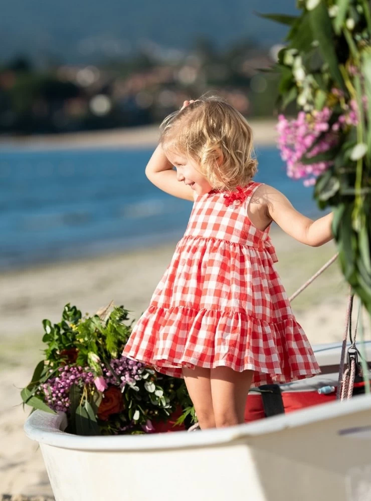 Vichy check dress from Foque's Poppies collection