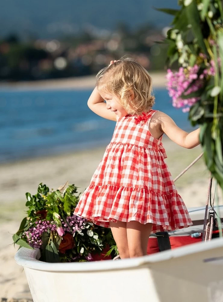 Vichy check dress from Foque's Poppies collection