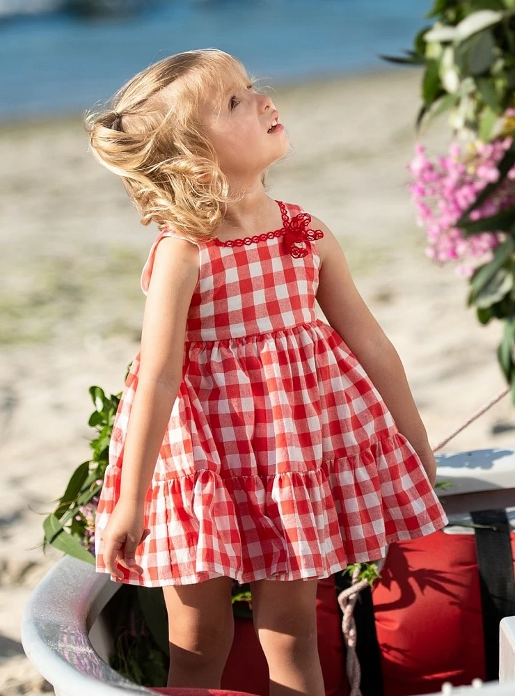 Vichy check dress from Foque's Poppies collection