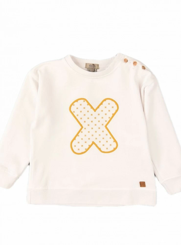 White and yellow sweatshirt Crosses Collection