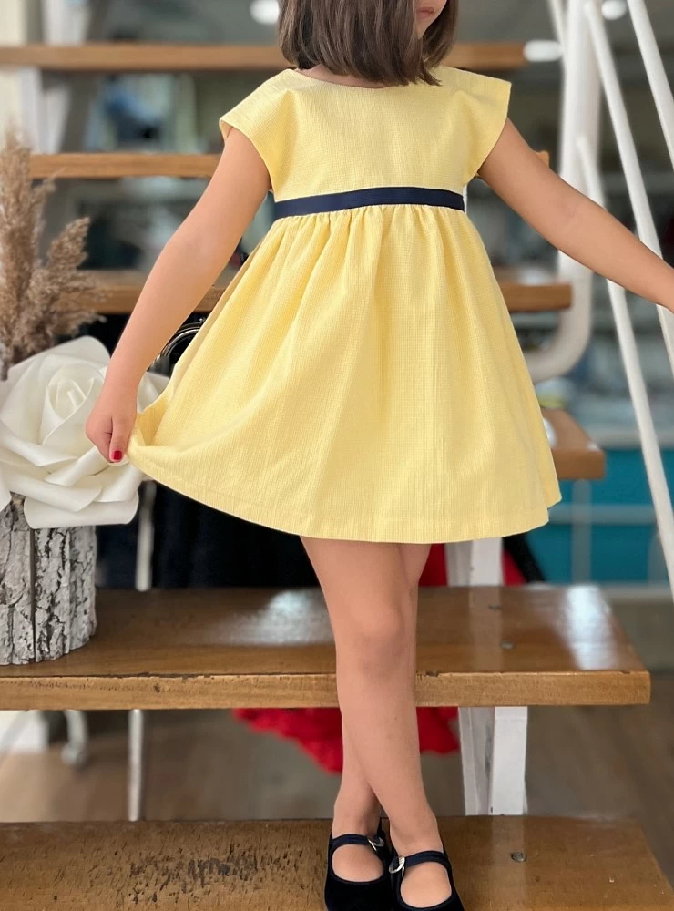 Yellow dress Lemon Blue collection by Eve Children