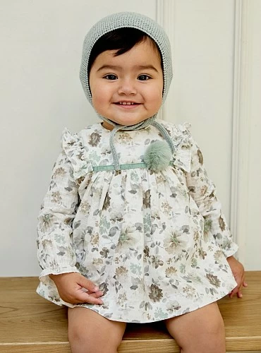 York collection baby girl dress and panty set