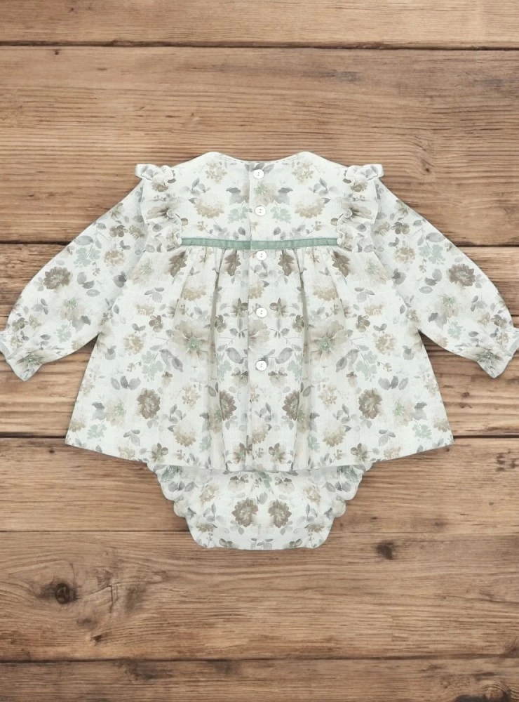 York collection baby girl dress and panty set