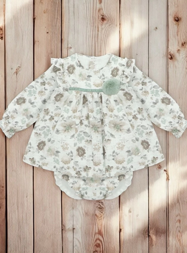 York collection baby girl dress and panty set