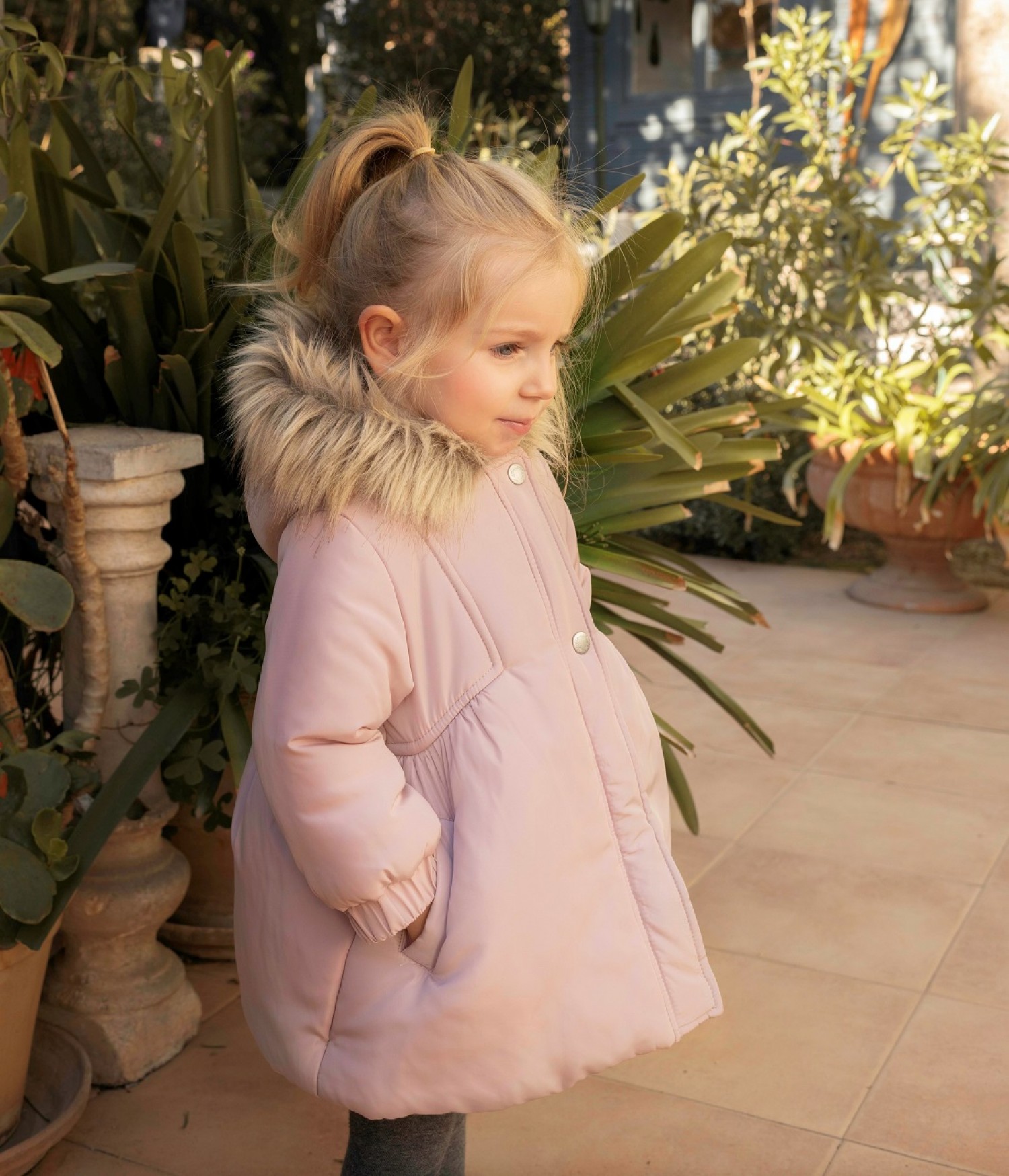 Dusty pink coat hot sale
