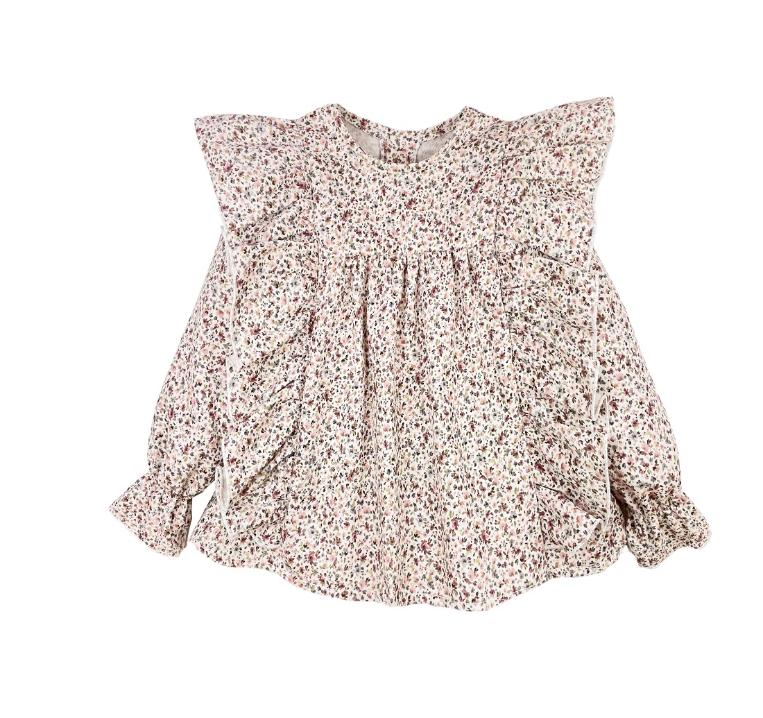 Bluson de flores liberty con volantes. Eve Children Coleccion Rose Lacasitadeblanca.es