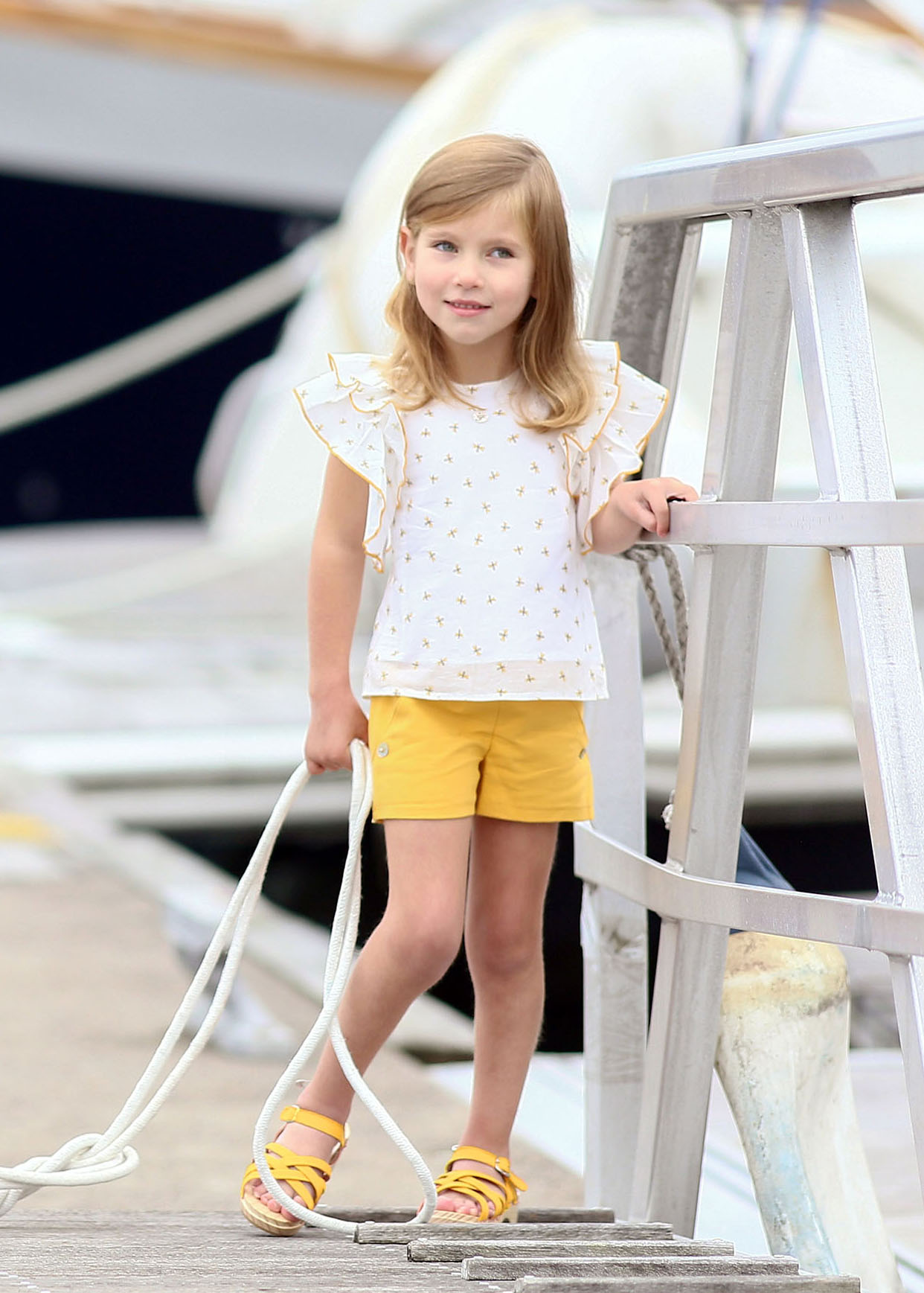 Conjunto short y camisa lazo Alber Conjuntos Niña