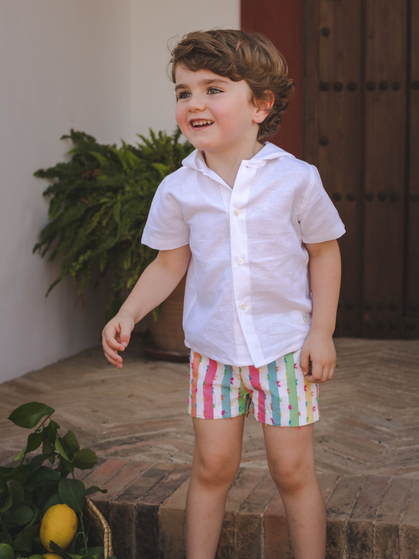 CONJUNTO BEBE NIÑO AZUL RAYAS JOSE VARON. Vestir de José Varon este Otoño